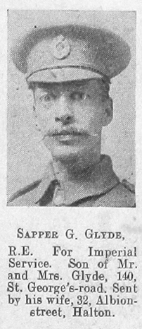 Glyde, G - WW1 Roll Of Honour